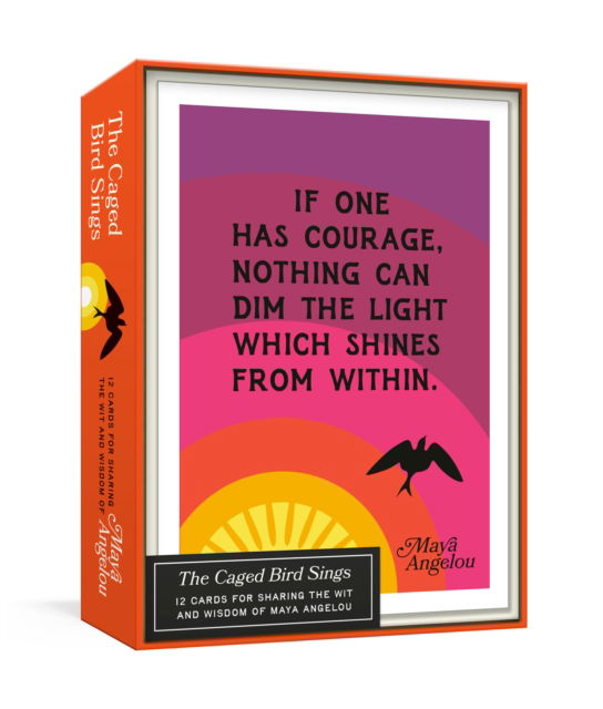 Cover for Maya Angelou · The Caged Bird Sings Note Cards: 12 Cards for Sharing the Wit and Wisdom of Maya Angelou (Flashkort) (2025)