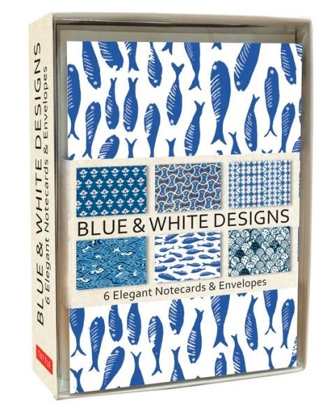 Cover for Tuttle Editors · Blue and White Note Cards: 6 Blank Note Cards and Envelopes (Book) (2018)