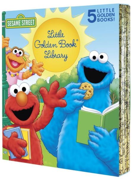 Cover for Sarah Albee · Sesame Street Little Golden Book Library 5-Book Boxed Set: My Name Is Elmo; Elmo Loves You; Elmo's Tricky Tongue Twisters; The Monster on the Bus; The Monster at the End of This Book - Little Golden Book (Hardcover Book) (2017)