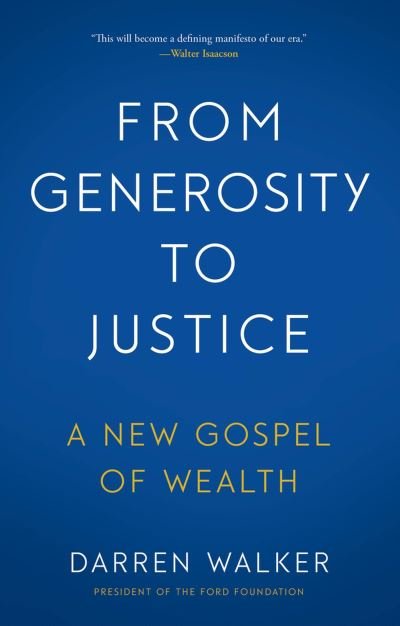 Cover for Darren Walker · From Generosity to Justice (Innbunden bok) (2023)
