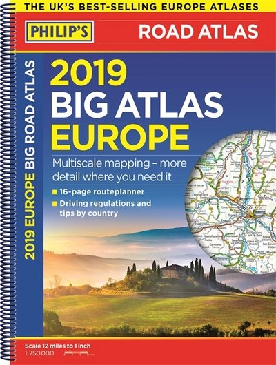 Cover for Philip's Maps · Philip's 2019 Big Road Atlas Europe (Taschenbuch) (2018)