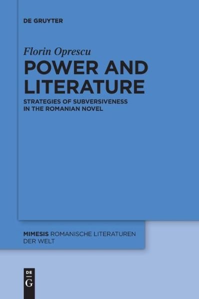 Cover for Oprescu · Power and Literature (Bok) (2020)