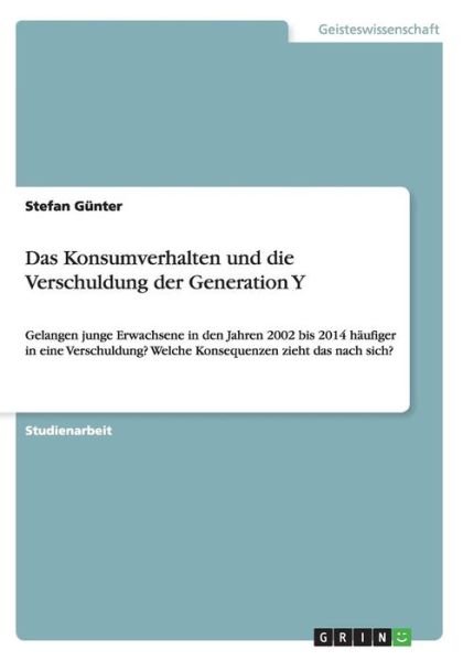 Cover for Günter · Das Konsumverhalten und die Vers (Book) (2015)