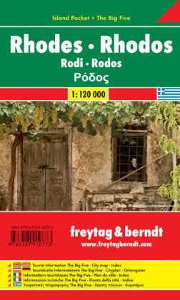 Cover for Freytag &amp; Berndt · Freytag &amp; Berndt Island Pocket + the Big Five Greece, Rhodes 1:120,000 (Map) (2018)