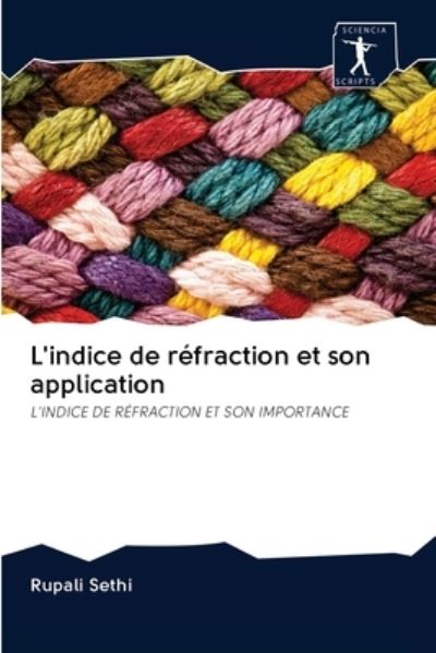 Cover for Rupali Sethi · L'indice de refraction et son application (Pocketbok) (2020)