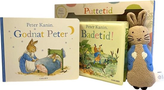 Cover for Beatrix Potter · Peter Kanin: Peter Kanin: Puttetid - Gaveæske med badebog, papbog og krammekanin (Cardboard Book) [1er édition] (2021)
