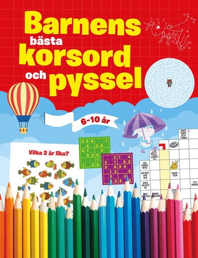 Cover for Bokförlaget Semic · Barnens bästa korsord och pyssel (Book) (2022)