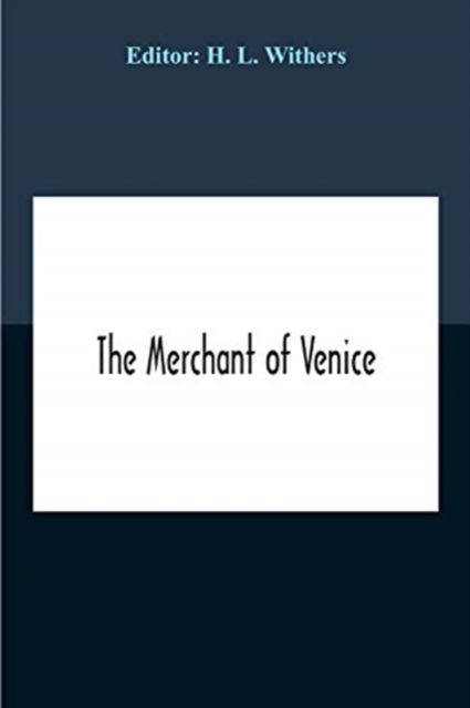 Cover for H L Withers · The Merchant Of Venice (Paperback Book) (2020)