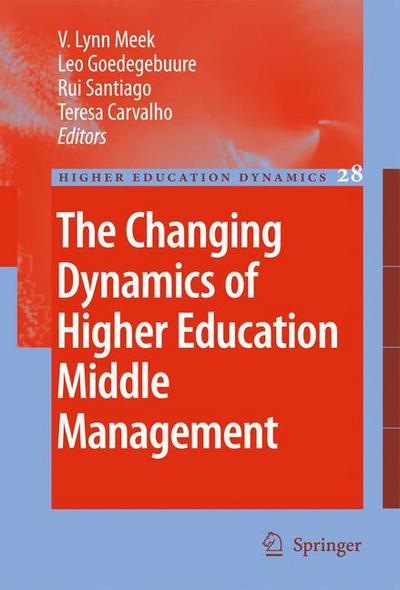 Cover for V Lynn Meek · The Changing Dynamics of Higher Education Middle Management - Higher Education Dynamics (Paperback Book) [2010 edition] (2012)