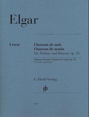 Cover for Edward Elgar · Chanson de nuit, Chanson de matin op. 15 for Violin and Piano (Paperback Bog) (2021)