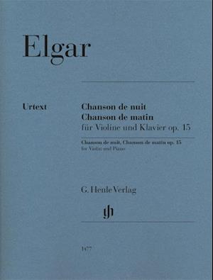 Cover for Edward Elgar · Chanson de nuit, Chanson de matin op. 15 for Violin and Piano (Paperback Bog) (2021)