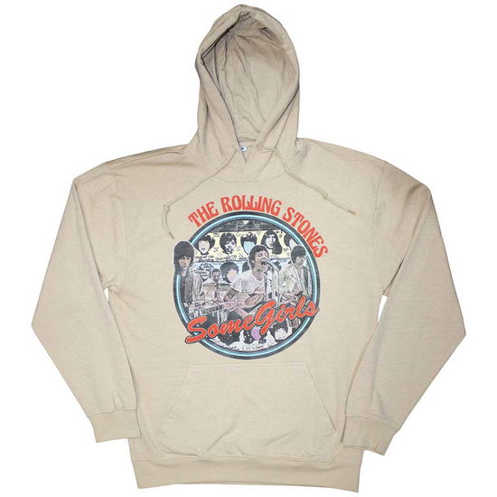 Cover for The Rolling Stones · The Rolling Stones Unisex Pullover Hoodie: Some Girls Circle (Sand) (Hoodie)