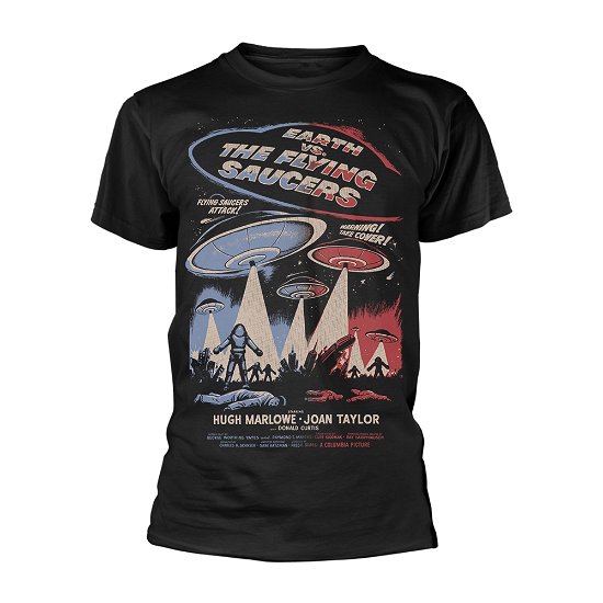 Cover for Earth vs. the Flying Saucers · Earth vs. the Flying Saucers - Poster (Black) (T-shirt) [size M] [Black edition] (2018)