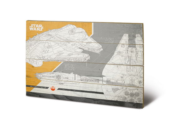 Cover for Star Wars: The Last Jedi · Star Wars: The Last Jedi - Millennium Falcon Plans (Stampa Su Legno 59X40Cm) (MERCH)