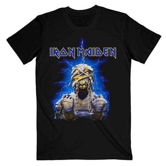 Iron Maiden Unisex T-Shirt: Powerslave Mummy - Iron Maiden - Produtos - Global - Apparel - 5055295368774 - 26 de novembro de 2018