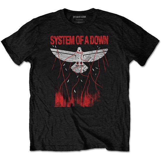 System Of A Down Unisex T-Shirt: Dove Overcome - System Of A Down - Merchandise -  - 5056170684774 - 