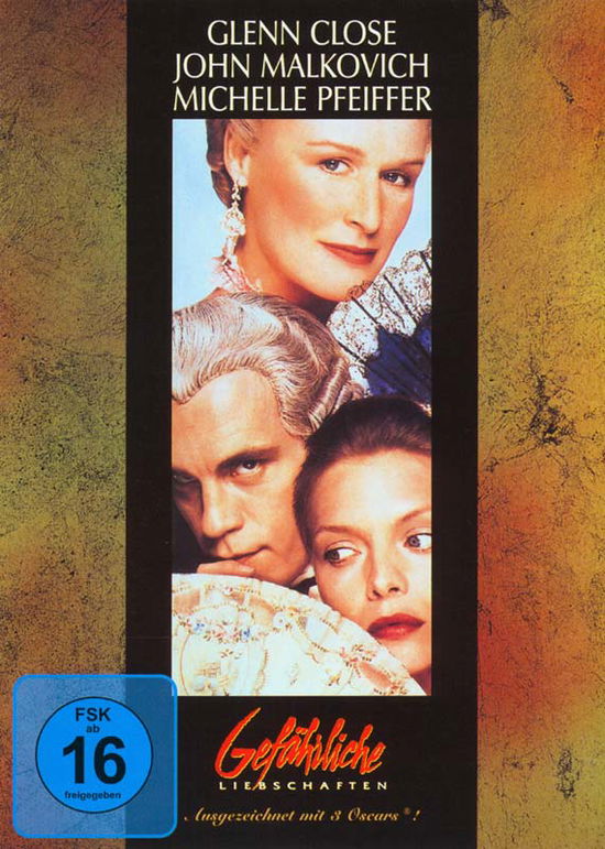 Cover for Glenn Close,john Malkovich,michelle Pfeiffer · Farlige forbindelser (1988) [DVD] (DVD) (2024)