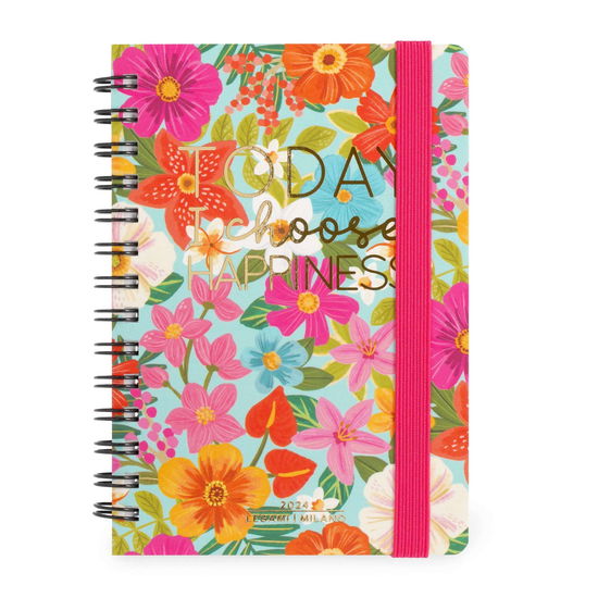 Cover for Legami · 12-month Diary - 2024 - Small Weekly Spiral Bound Diary - Flowers (Paperback Book) (2023)