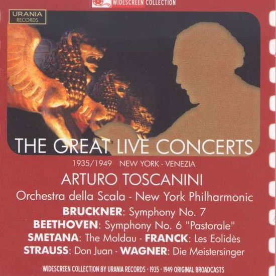 Cover for Bruckner; Beethoven; Strauss · Great Live Concerts: Toscanini (CD) (2014)