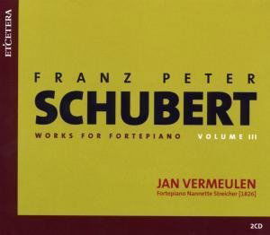 Cover for Jan Vermeulen · Schubert: Complete Works For Pianoforte Vol.3 (CD) (2014)