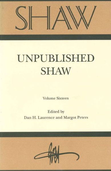 Cover for Lawrence · Shaw (Hardcover Book) (1996)