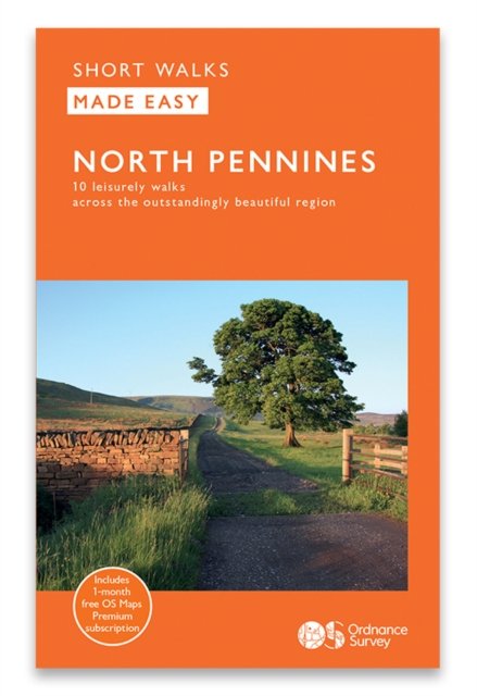 Cover for North Pennines - OS Short Walks Made Easy (Hardcover Book) (2024)