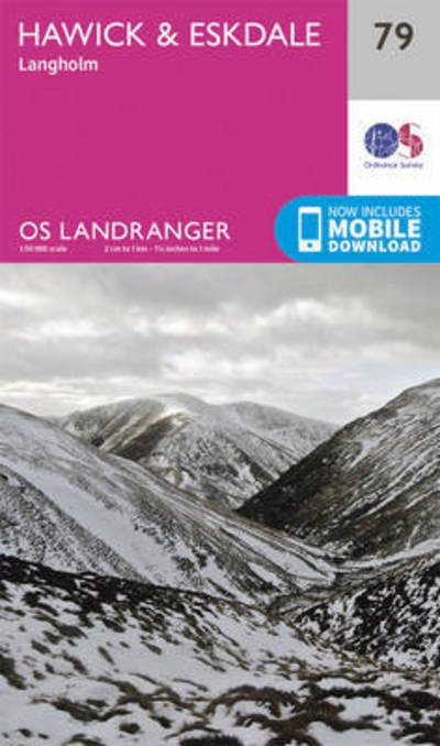 Cover for Ordnance Survey · Hawick &amp; Eskdale, Langholm - OS Landranger Map (Landkart) [February 2016 edition] (2016)