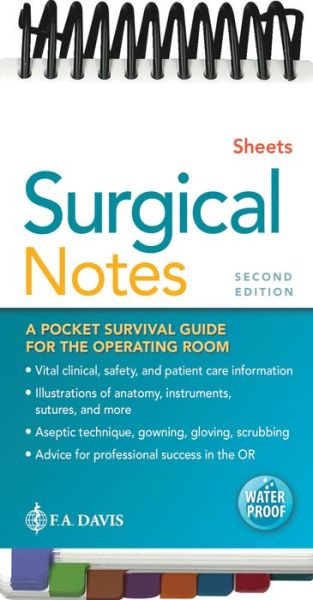 Cover for Susan D. Sheets · Surgical Notes: A Pocket Survival Guide for the Operating Room (Spiral Book) [2 Revised edition] (2020)