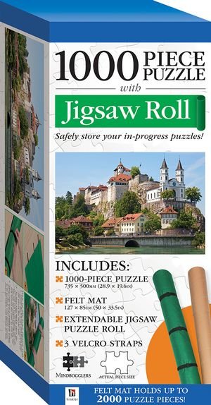 Cover for Hinkler Books Hinkler Books · Mindbogglers Jigsaw Roll with 1000-Piece Puzzle: Aarburg Castle (2018 Ed) - Mindbogglers (SPIL) (2018)