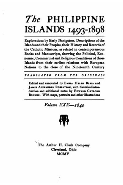 Cover for Emma Helen Blair · The Philippine Islands, 1493-1898 (Paperback Book) (2016)