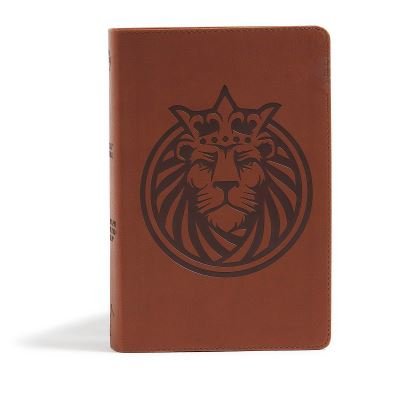 Cover for C. S. B. Bibles CSB Bibles by Holman · CSB Kids Bible, Lion LeatherTouch (Book) (2019)