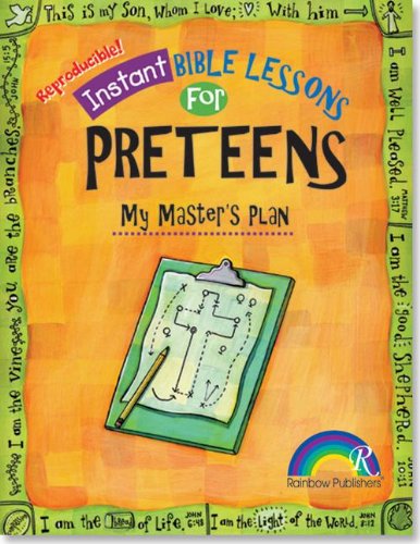 Cover for Mary J. Davis · Instant Bible Lessons: My Master's Plan: Preteens (Paperback Book) (2009)