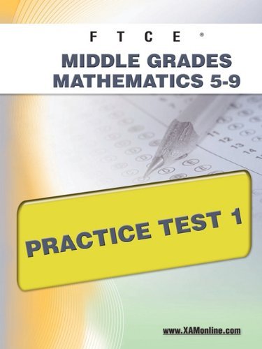 Cover for Sharon Wynne · Ftce Middle Grades Math 5-9 Practice Test 1 (Paperback Book) (2011)