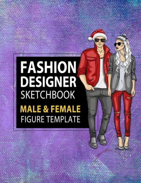 Cover for Lance Derrick · Fashion Designer Sketchbook Male &amp; Female Figure Template (Paperback Book) (2019)