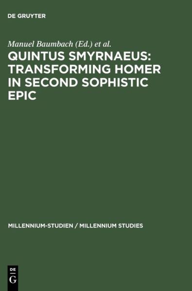 Cover for Manuel · Quintus Smyrnaeus: Transforming Homer (Book) [German, 1 edition] (2007)