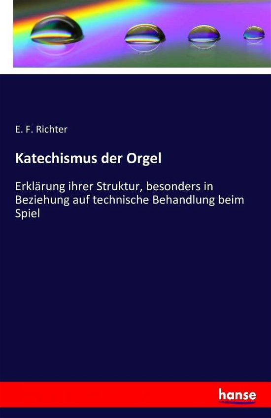Cover for Richter · Katechismus der Orgel (Book) (2016)