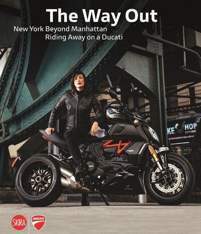Cover for Marco Campelli · The Way Out: New York Beyond Manhattan Riding Away on a Ducati (Hardcover Book) (2020)