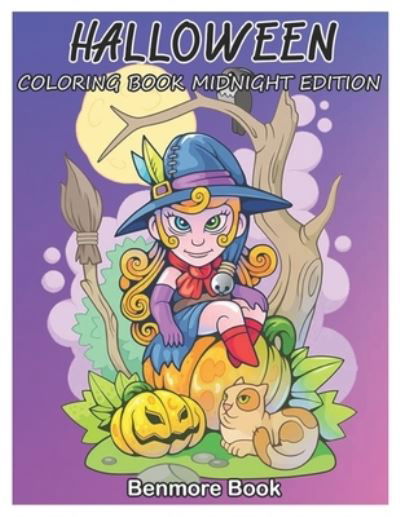 Cover for Benmore Book · Halloween Coloring Book Midnight Edition (Paperback Book) (2020)