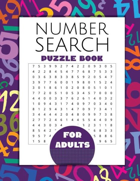 Cover for S M Design · Number Search Puzzle Book for Adults (Paperback Book) (2020)