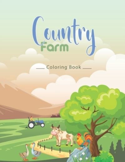 Cover for Aitelhaj · Country Farm Coloring Book (Paperback Book) (2021)