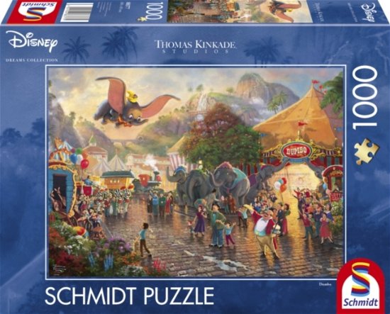Disney Dumbo 1000Pc Jigsaw Puzzle (Thomas Kinkade) - Disney - Brætspil - SCHMIDT - 4001504883775 - 10. november 2021