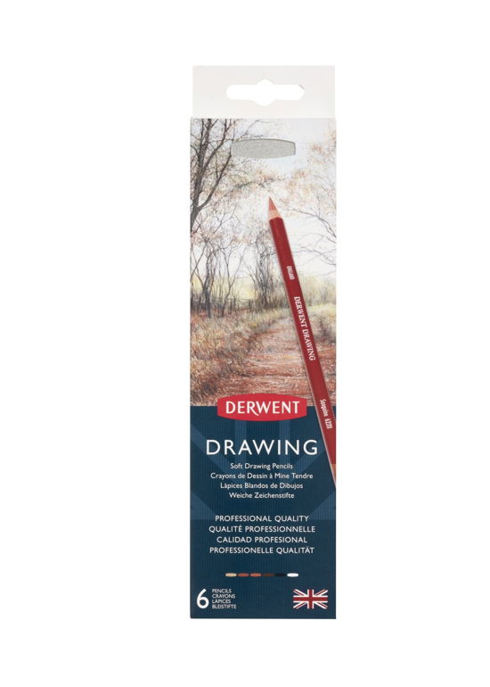 Drawing Pencils Tin (6 Pcs) (601084) - Derwent - Merchandise -  - 5028252195775 - 