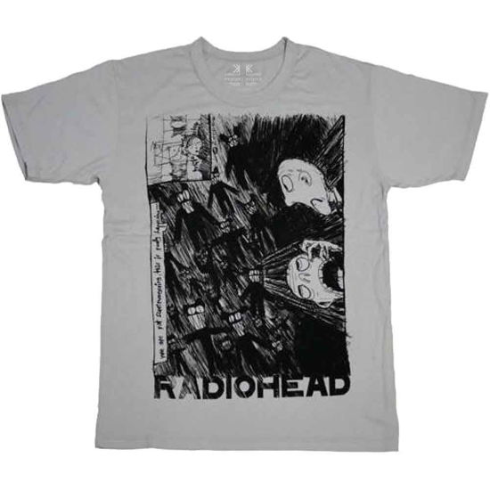 Cover for Radiohead · Radiohead Unisex T-Shirt: Scribble (T-shirt) [size M] [Grey - Unisex edition]