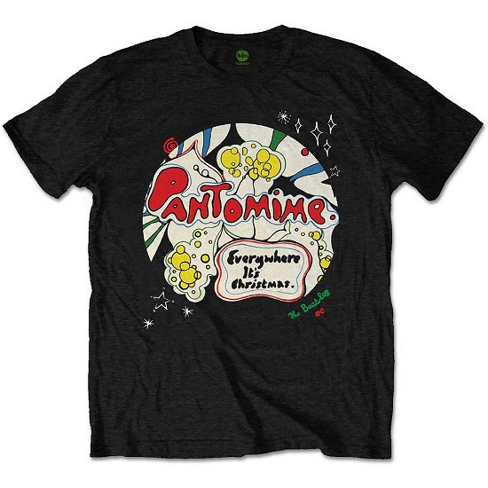 Cover for The Beatles · The Beatles Unisex T-Shirt: Pantomime (T-shirt) [size M] [Black - Unisex edition]