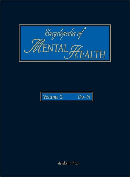 Cover for Bozzano G Luisa · Encyclopedia of Mental Health, Volume 2 (Hardcover bog) (1998)