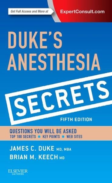 Cover for Duke · Anesthesia Secrets (Book) [5 Revised edition] (2015)
