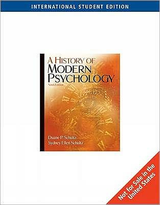 Cover for Duane Schultz · A History of Modern Psychology (Paperback Book) [International ed of 9th revised edition] (2007)