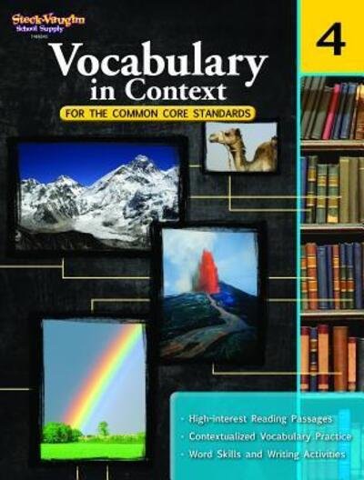 Cover for Steck-vaughn Company · Vocabulary in Context for the Common Core Standards, Grade 4 (Paperback Book) (2011)