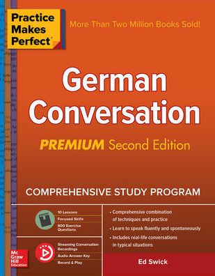 Cover for Ed Swick · Practice Makes Perfect: German Conversation, Premium Second Edition (Pocketbok) (2019)