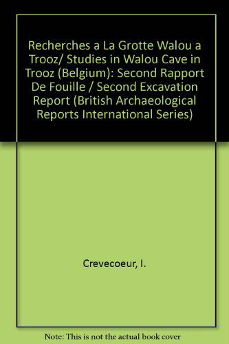 Cover for Michel Dewez · Studies in Walou Cave in Trooz (Belgium) (British Archaeological Reports British Series) (Pocketbok) (2008)